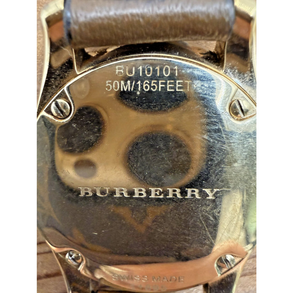 Burberry BU10101 The Classic Tan Gold Tone Steel 32 mm Women\'s Watch W/Box main image 6